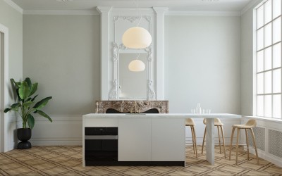 W Amsterdamie w budynku z XVII wieku mieści się niezwykły trzypoziomowy apartament