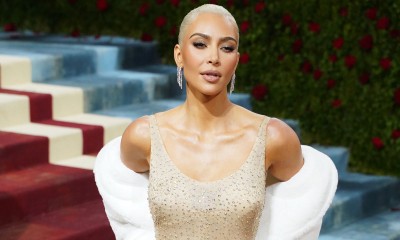 Kim Kardashian w sukni Marilyn Monroe z gali Złotych Globów