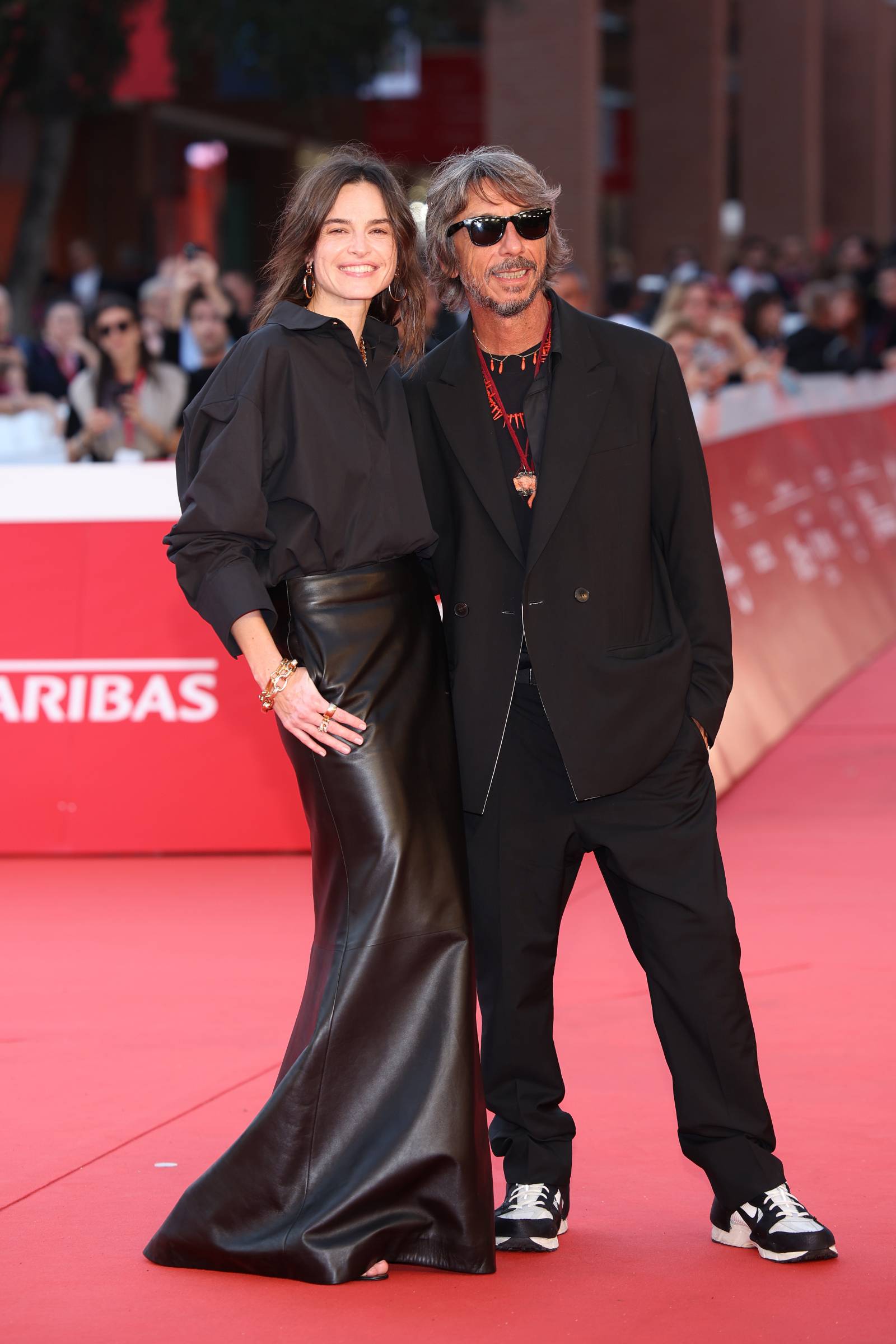 Kasia Smutniak i Pierpaolo Piccioli na festiwalu w Rzymie podczas pokazu filmu „Mur”