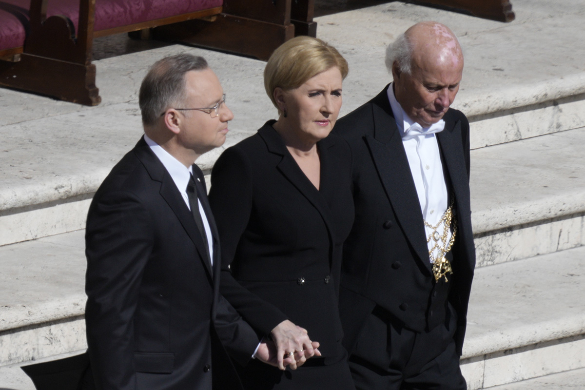 Prezydent Polski Andrzej Duda z pierwszą damą Agatą Kornhauser-Dudą