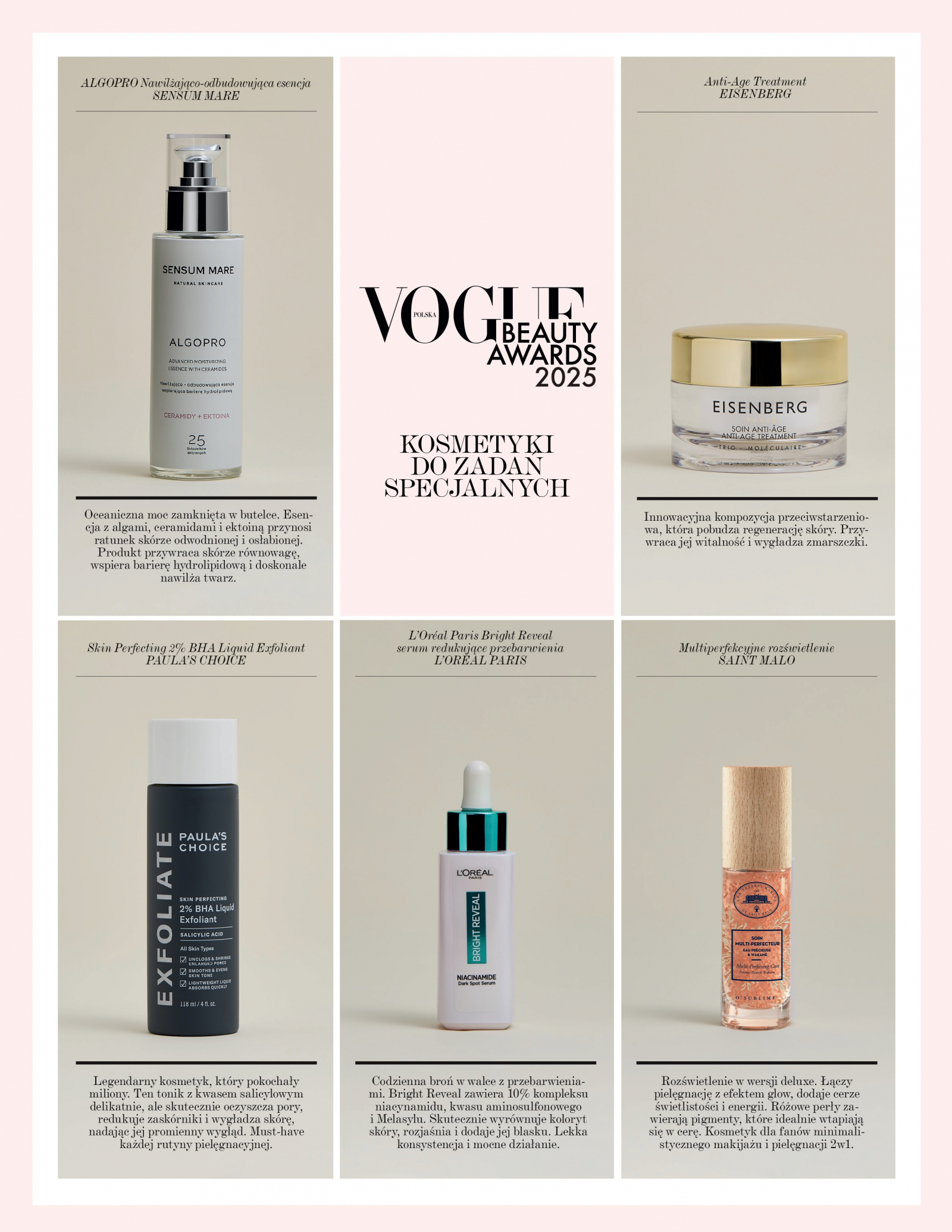 Nominowani w konkursie „Vogue Polska Beauty Awards 2025”