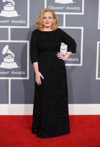 Adele na gali nagród Grammy w 2012 roku, Fot. Getty Images