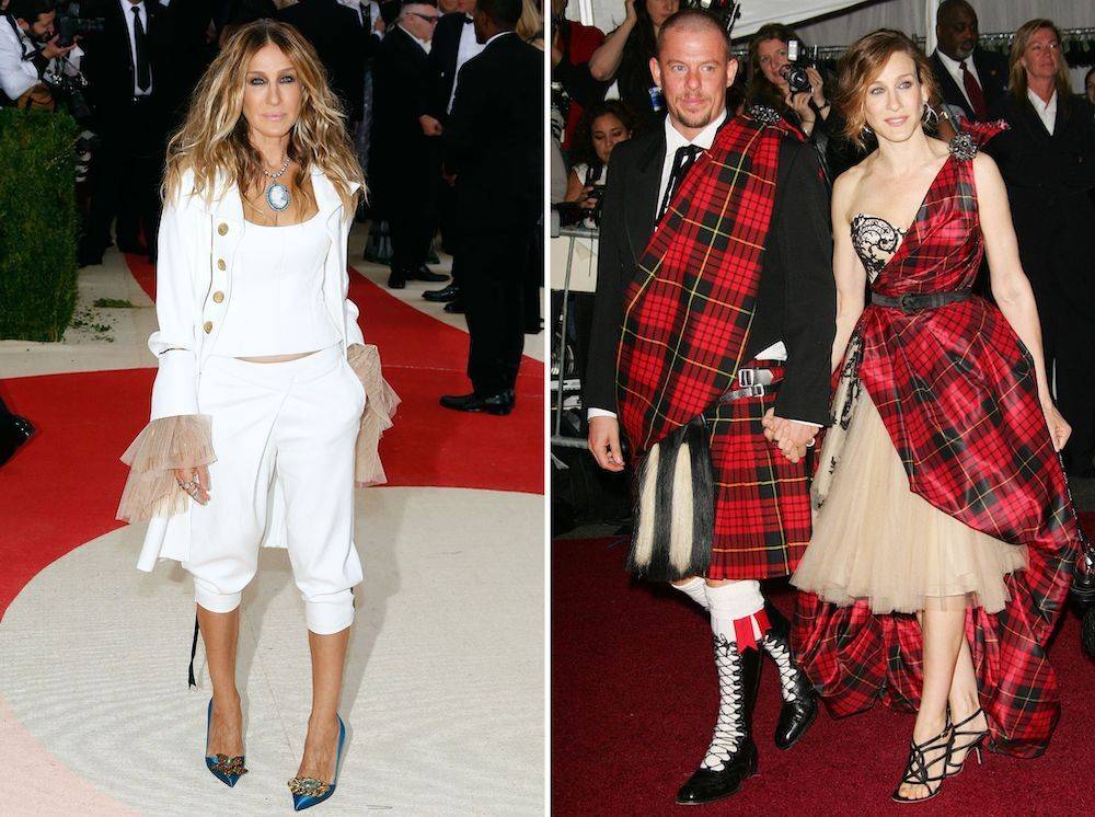 Najlepsze i najgorsze kreacje gwiazd w historii MET Gali. Sarah Jessica Parker na czerwonym dywanie MET Gali w Nowym Jorku.