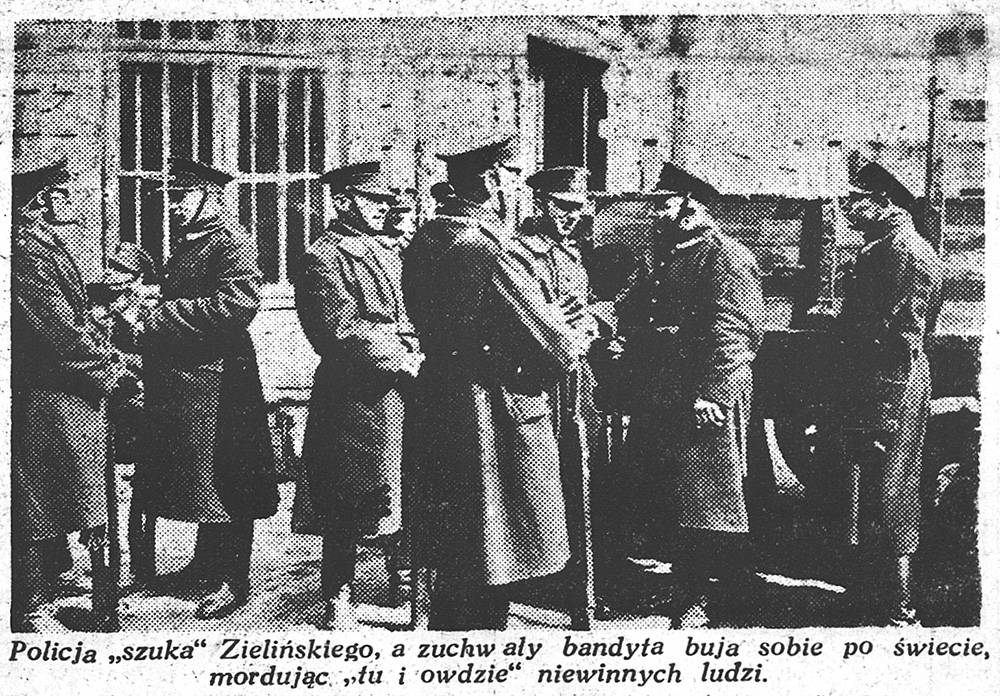 „Echo Warszawskie”, Policja tropiąca Zielińskiego