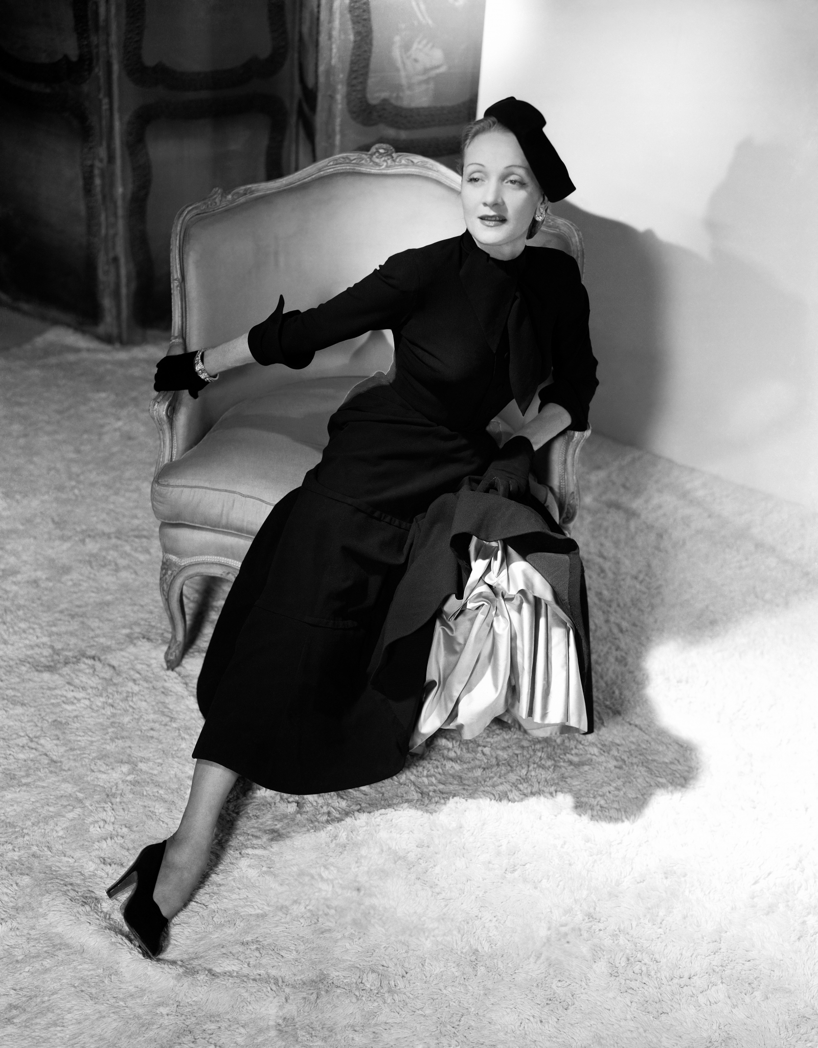 Vogue 1948, aktorka Marlene Dietrich (Fot. Horst P. Horst/Conde Nast/Getty Images)