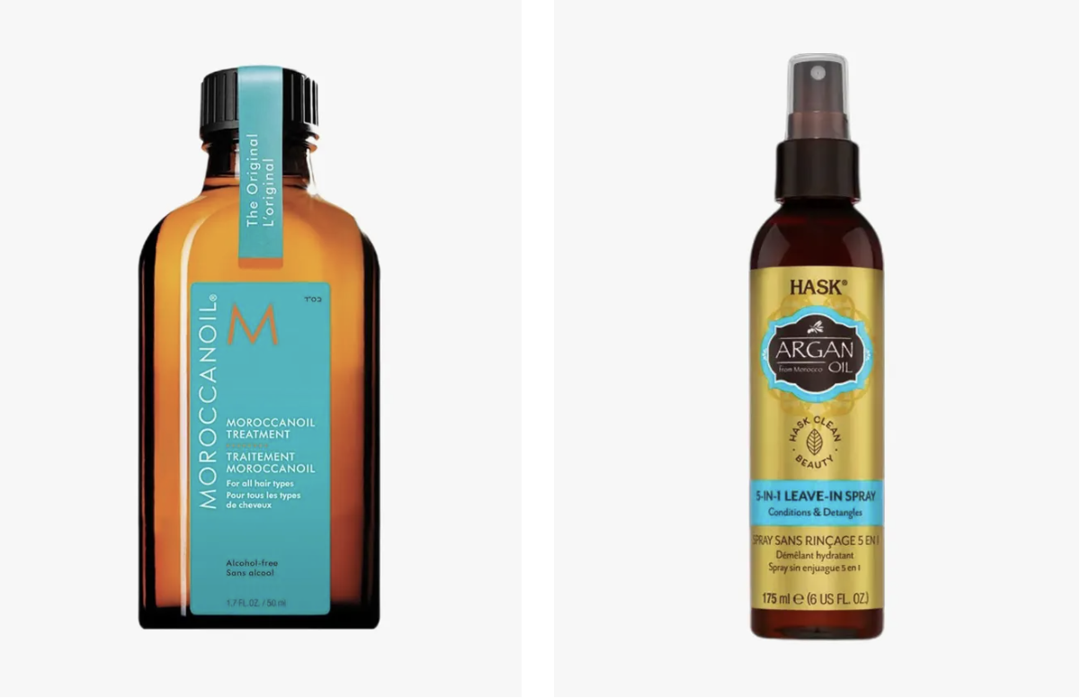 MOROCCANOIL; HASK - olejek arganowy 5 w 1 w sprayu bez spłukiwania (Fot. Materiały prasowe)