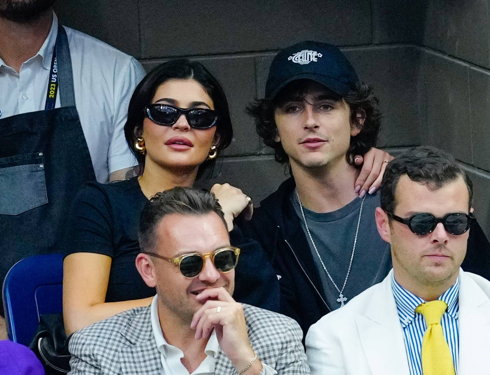 Kylie Jenner i Timothée Chalamet na US Open 2023 (Fot. Getty Images)