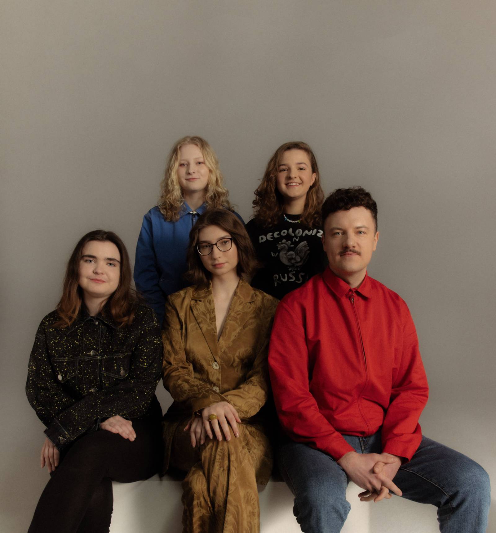 Inicjatywa Wschód, od lewej, od góry: Wiktoria Jędroszkowiak, Dominika Lasota, Nadia Polisiakiewicz, Kinga Kordowska, Konrad Skotnicki (Fot. Aleksandra Modrzejewska)