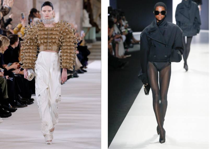 Schiaparelli wiosna-lato 2024, Dolce&Gabbana wiosna-lato 2024 (Fot. Getty Images)