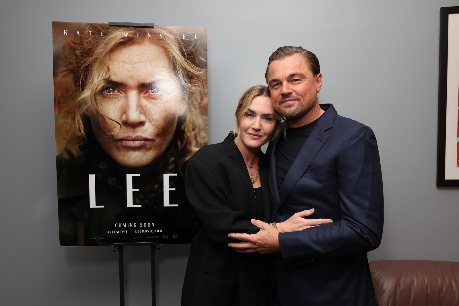 Kate Winslet i Leonardo DiCaprio na prezentacji filmu „Lee” w Los Angeles (Fot. ric Charbonneau/Getty Images)