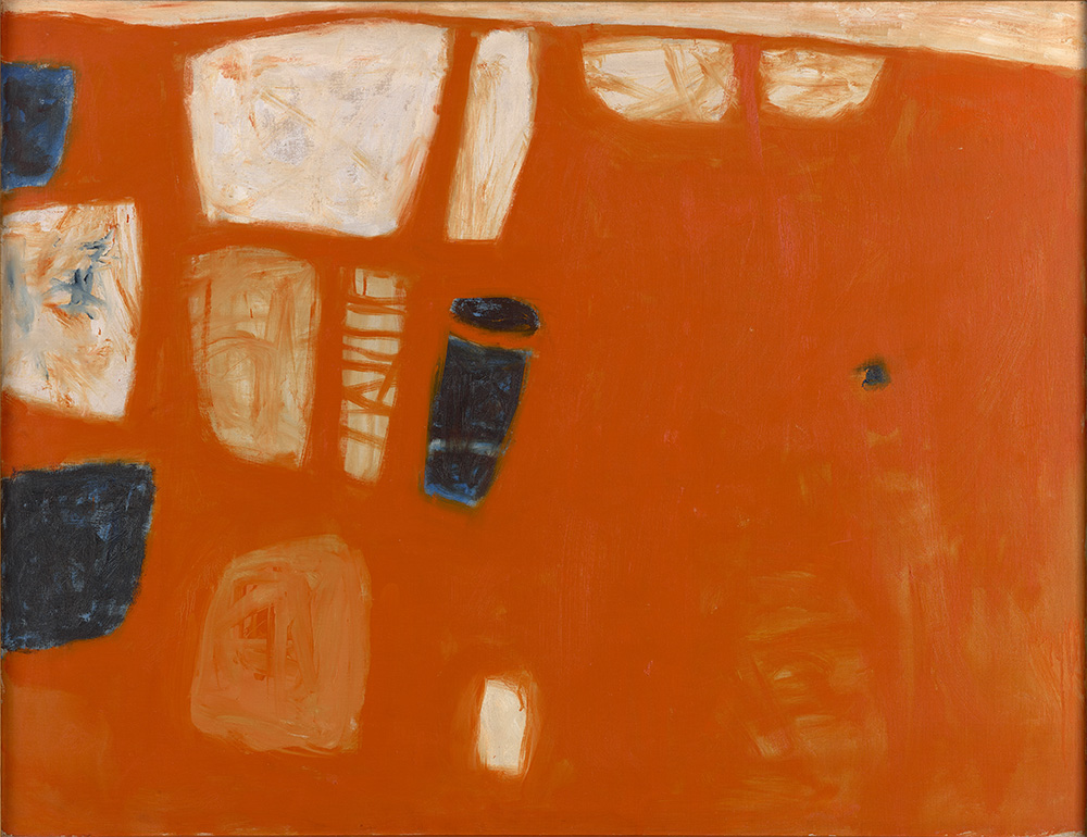 William Scott, „Oranż i błękit”, 1957 (© Estate of William Scott, fot. © British Council Collection)