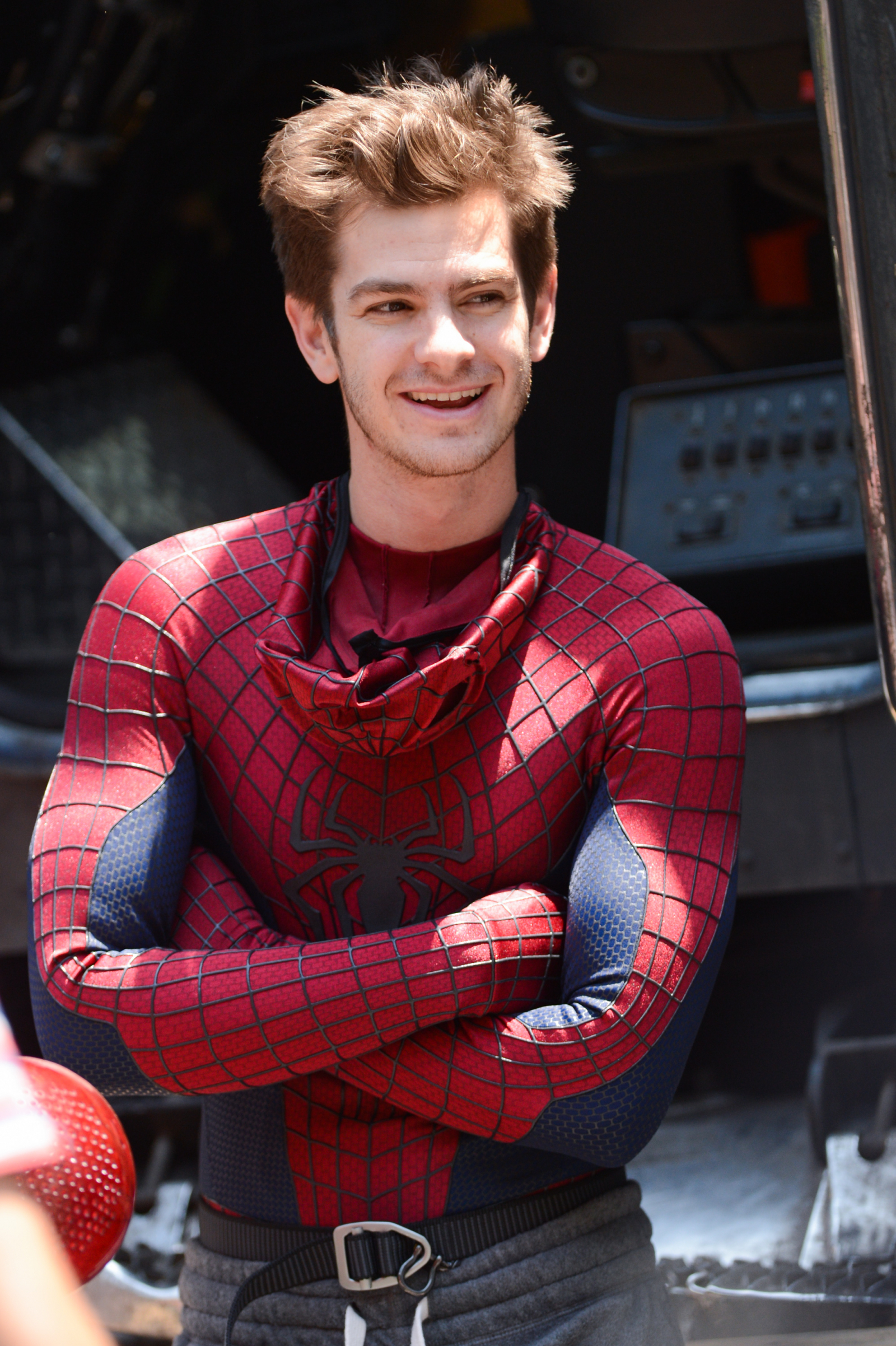 W kostiumie Spider-Mana (Fot. Getty Images)
