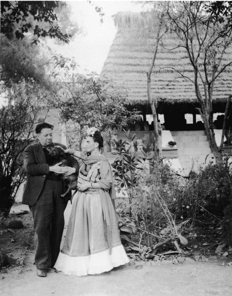 Diego Rivera, Frida Kahlo i pies, wczesne lata 40. XX w., Fot. Getty Images