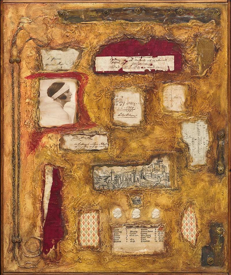 Teresa Rudowicz, Kompozycja z Polą Negri, 1971, Starak Collectio, Fot. Prawa autorskie do dzieł Teresy Rudowicz – dzięki uprzejmości spadkobiercy