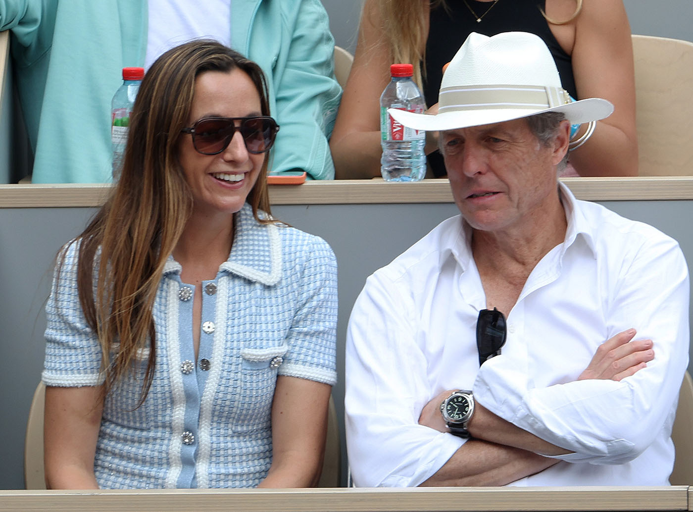 Hugh Grant i Anna Elisabet Eberstein / (Fot. Jean Catuffe/Getty Images)
