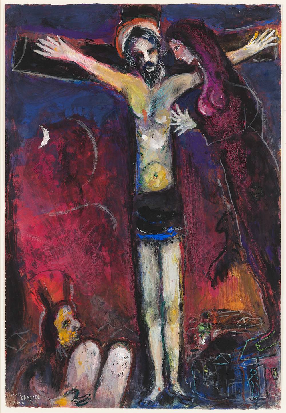 Marc Chagall (1887–1985) Ukrzyżowanie, Muzeum Narodowe w Warszawie, fot. Igor Oleś / Muzeum Narodowe w Warszawie