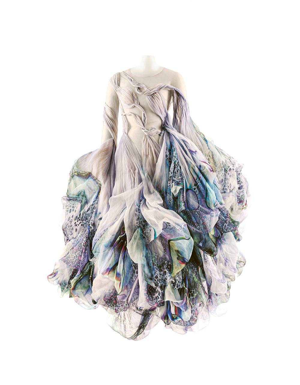Suknia „Physalia” projektu Iris van Herpen, wiosna-lato 2020 haute couture; Dar 2024. Fot. © Nick Knight, 2024. Dzięki uprzejmości The Metropolitan Museum of Art.