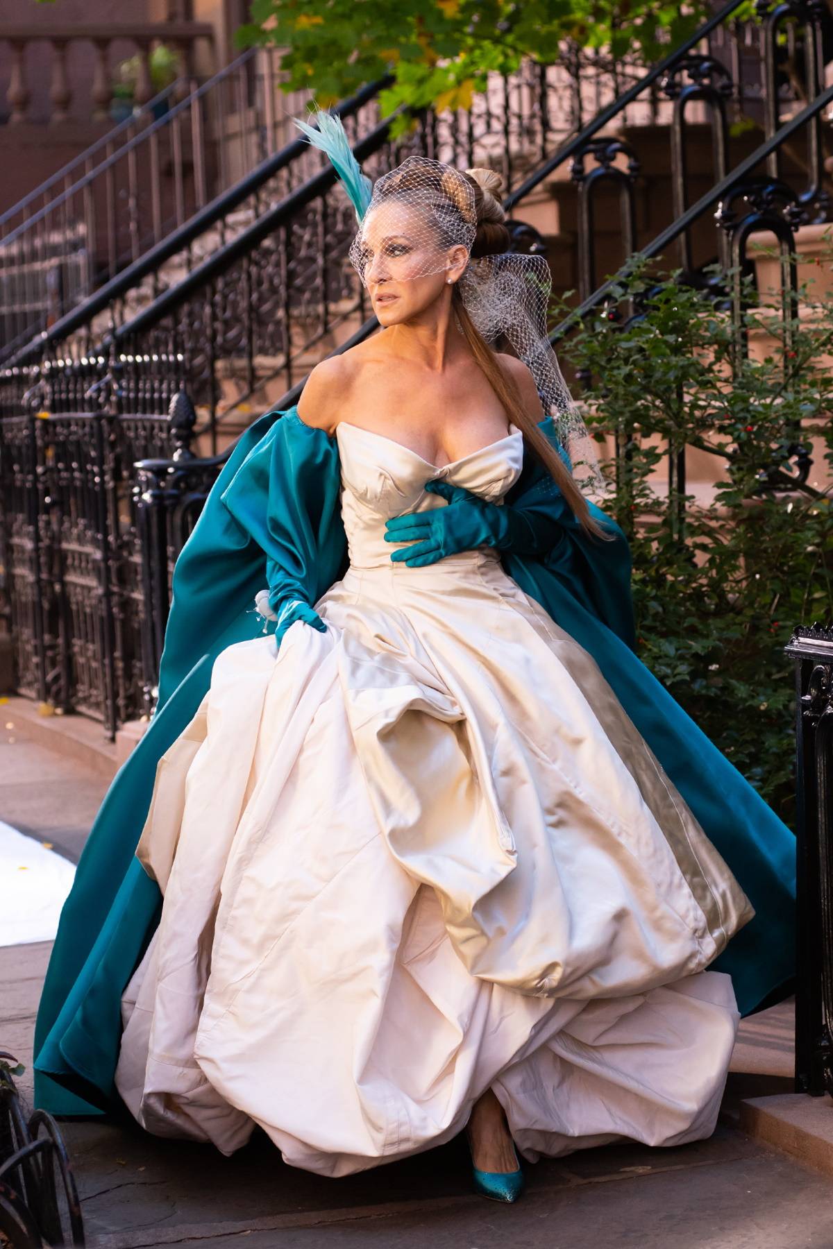 Sarah Jessica Parker na planie „I tak po prostu…” (Fot. Getty Images)