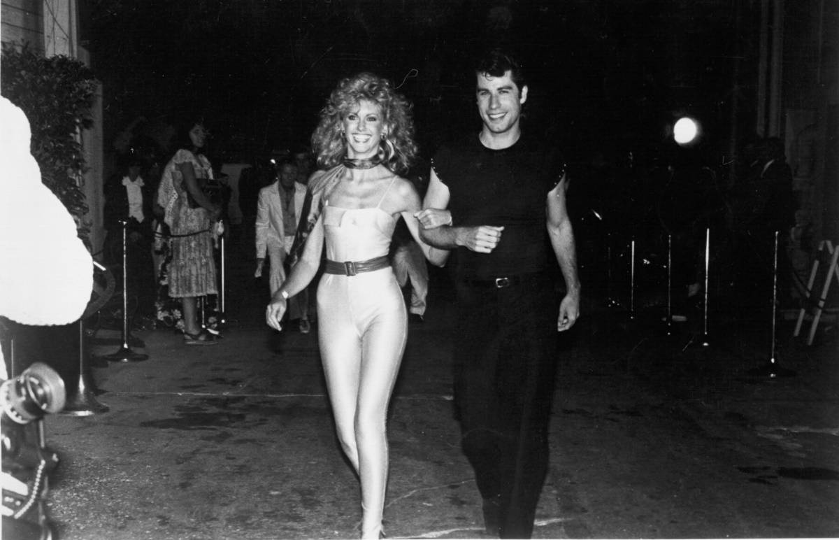 Na premierze „Grease” w 1978 roku (Fot. Getty Images)