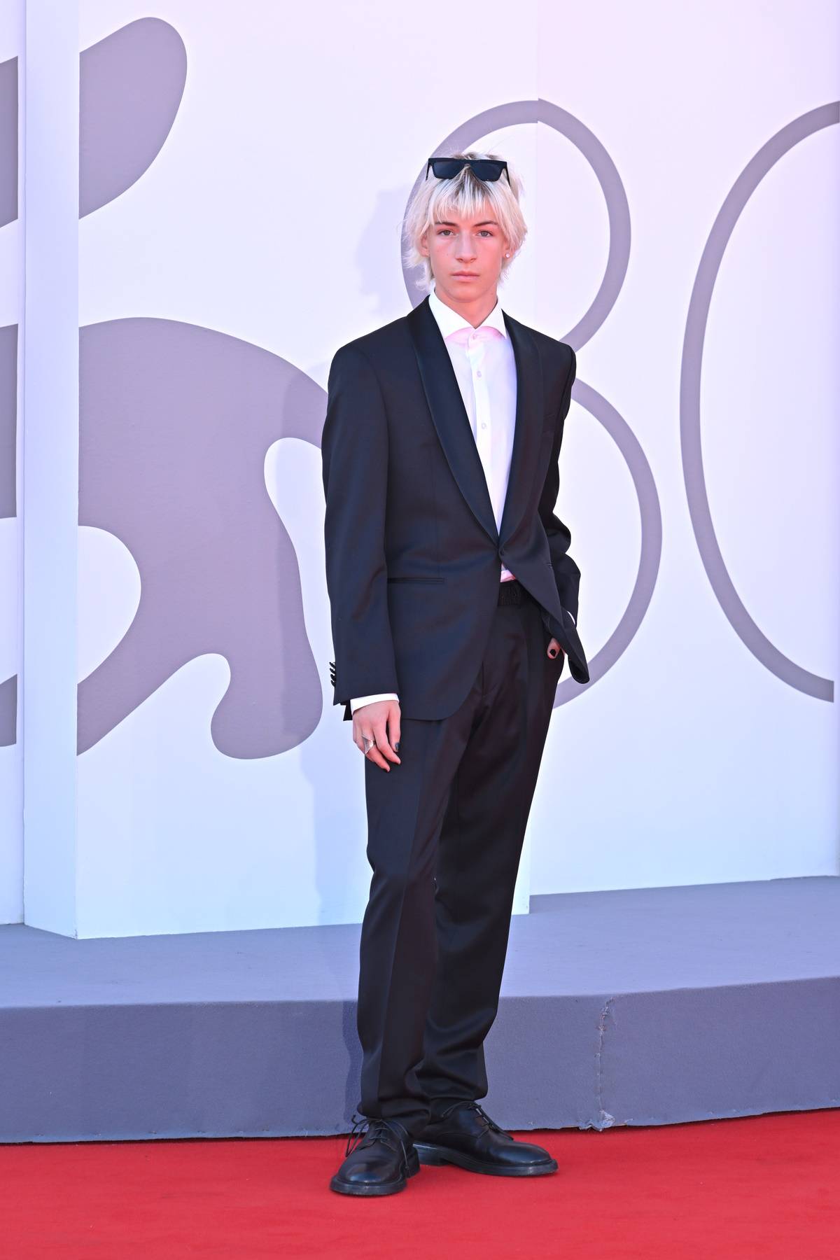 Franek Englert na premierze filmu „Kobieta z…” (Fot. Getty Images)