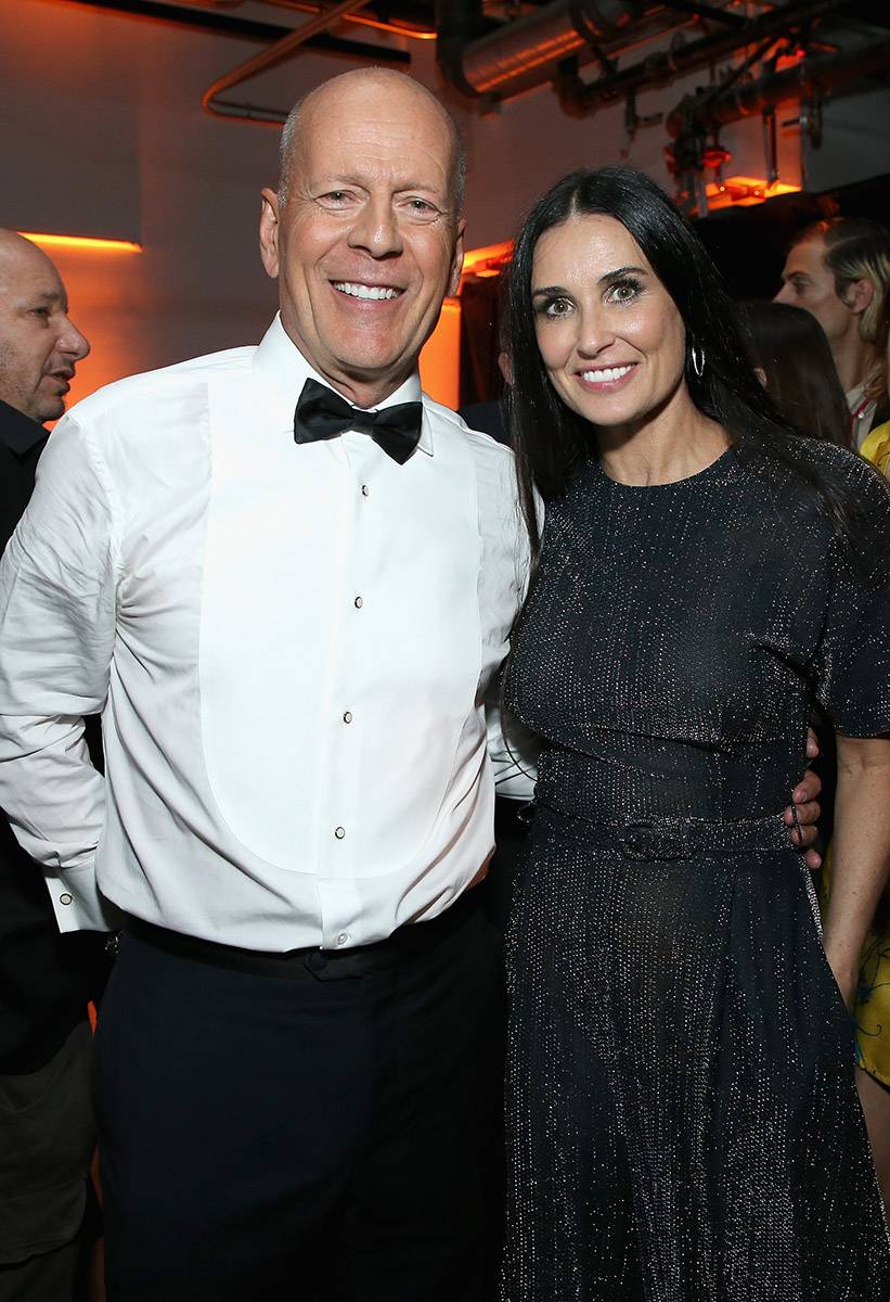 Bruce Willis i Demi Moore na wspólnym przyjęciu