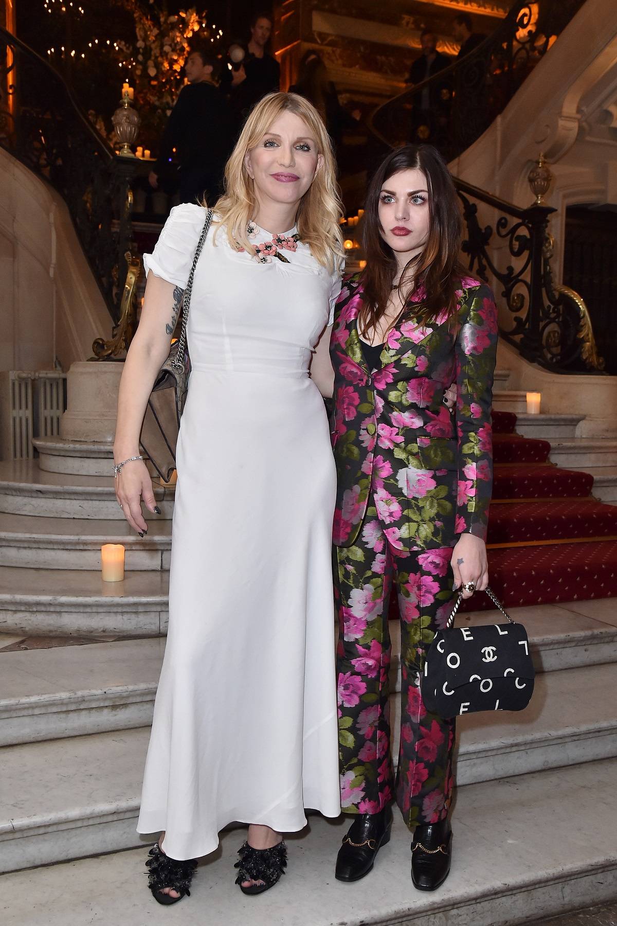 Z cóką Frances Bean Cobain w 2018 roku