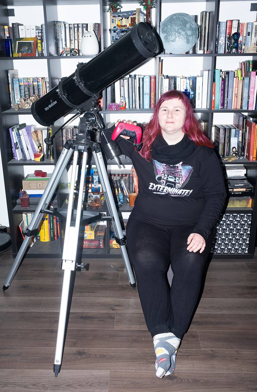 Agnieszka na co dzień zarządza zespołem (ludzie w spektrum autyzmu często są w tym świetni) i bardzo to lubi. Hobby Agnieszki to „Wiedźmin”, gry video, kosmos oraz autyzm. (Fot. Joanna Musiał)