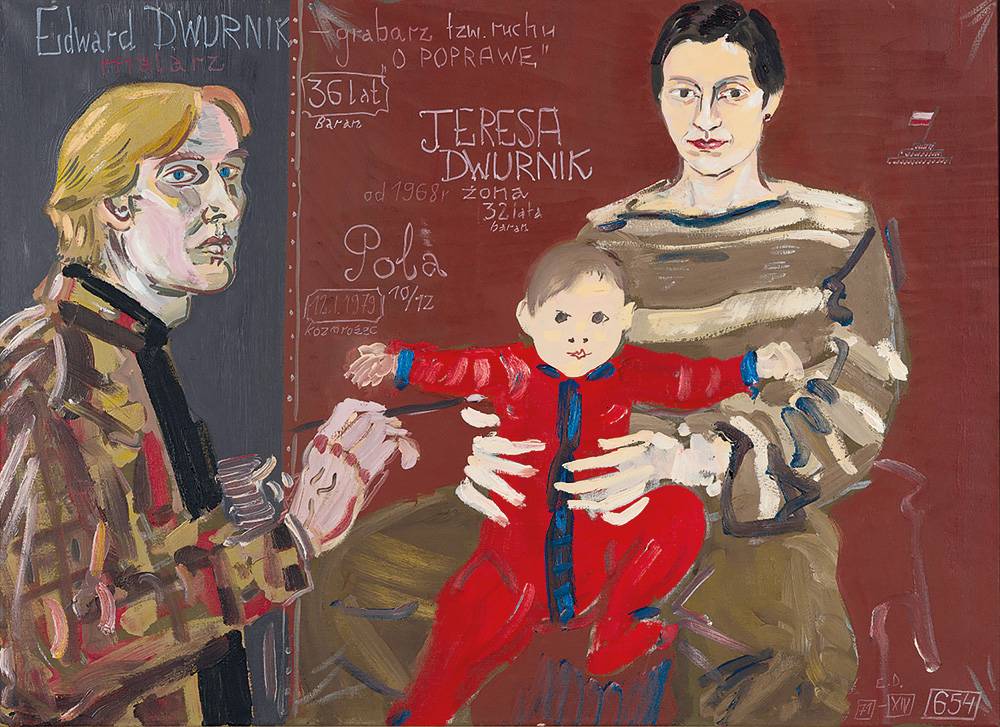 Edward Dwurnik, Portret nr 71 Dwurnikowie (Dzięki uprzejmości Fundacji Edwarda Dwurnika)