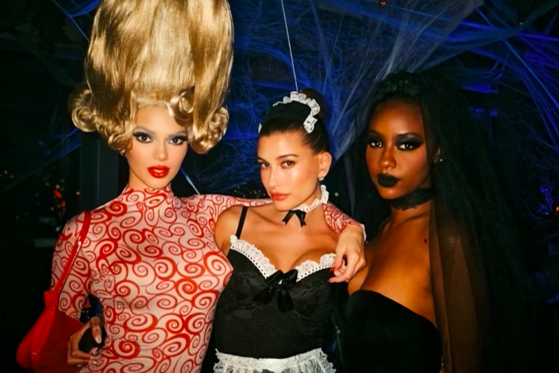Kendall Jenner, Hailey Biebe i Justine Skye.P Fot.: Samuel Alemayhu / @samuelnw
