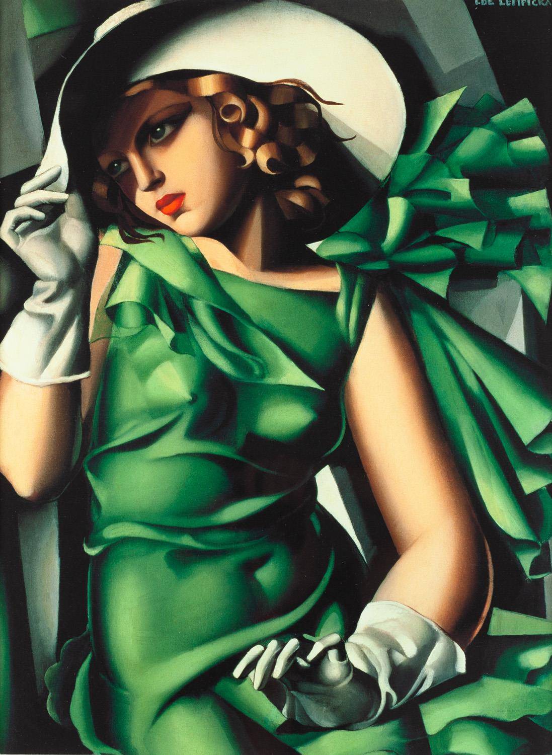 Tamara Lempicka, Portret młodej kobiety w zielonej sukni, 1930 (2014),  Fot. Materiały prasowe