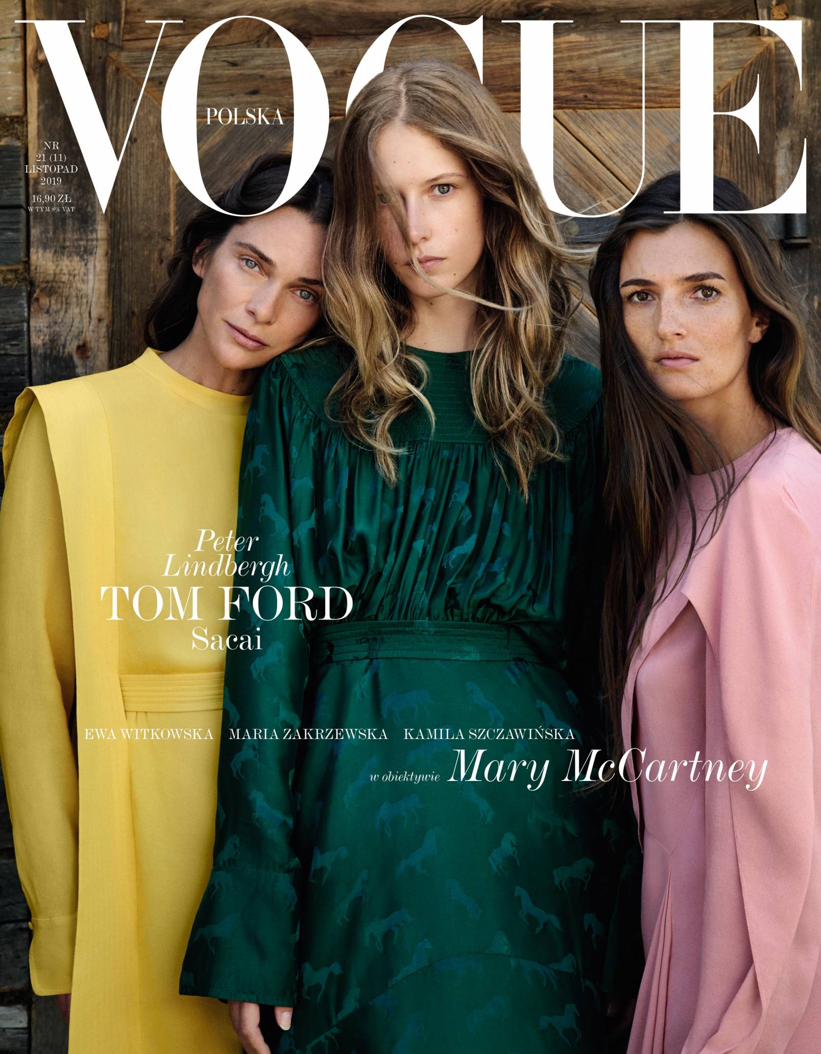 Okładka listopadowego wydania „Vogue Polska” (Fot. Mary McCartney)