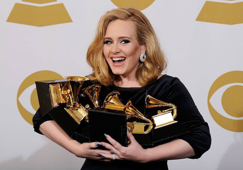 Adele jest jedną z rekordzistek, jeśli chodzi o ilość nagród Grammy (Fot. Getty Images)