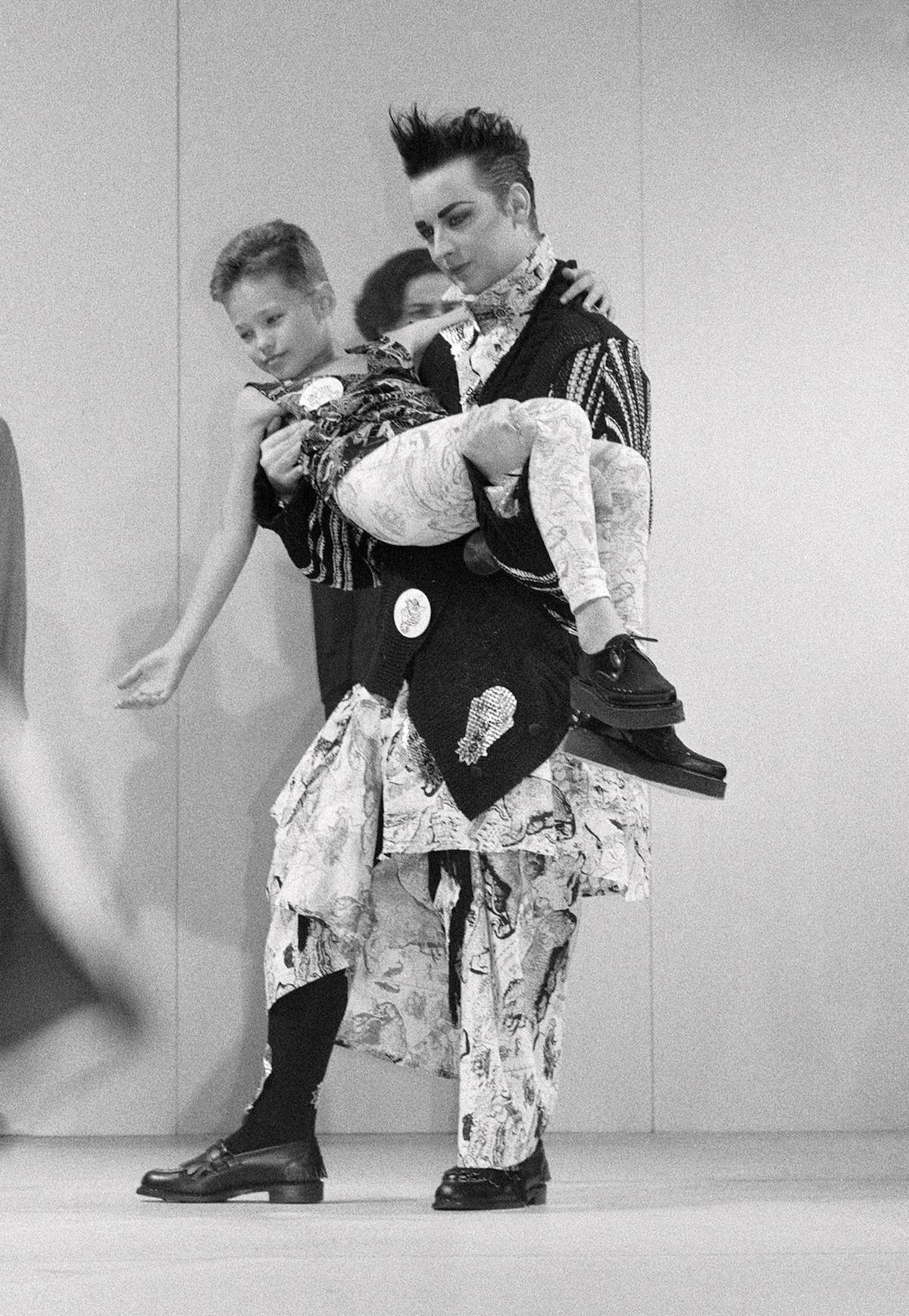 Boy George na pokazie Bodymap, 11 października 1985 rok (Fot. Nick Skinner/Mirrorpix/Getty Images)