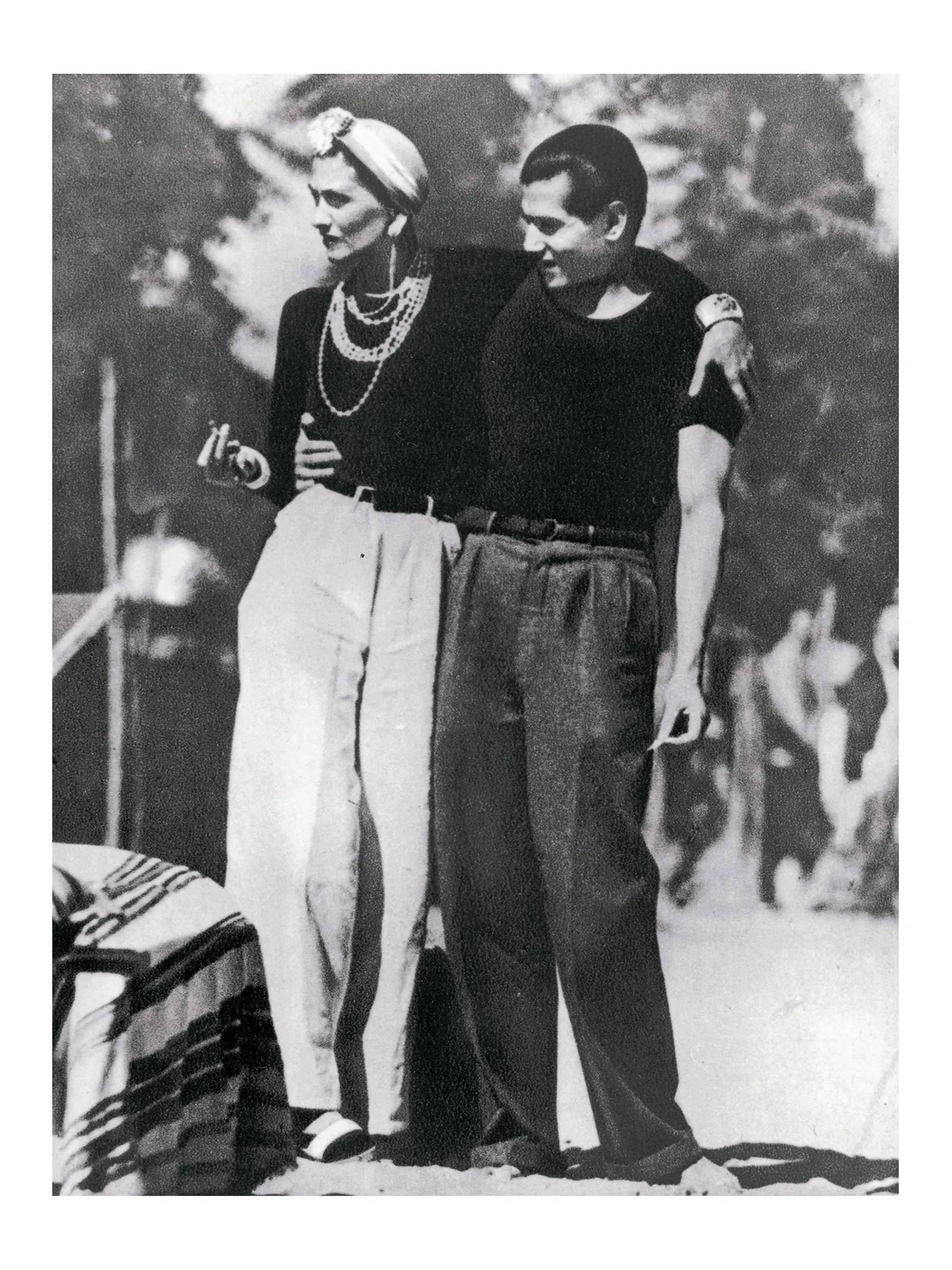 Gabrielle Chanel i Serge Lifar w 1937 roku (Fot. Jean Moral / Brigitte Moral / Dzięki uprzejmości Chanel)