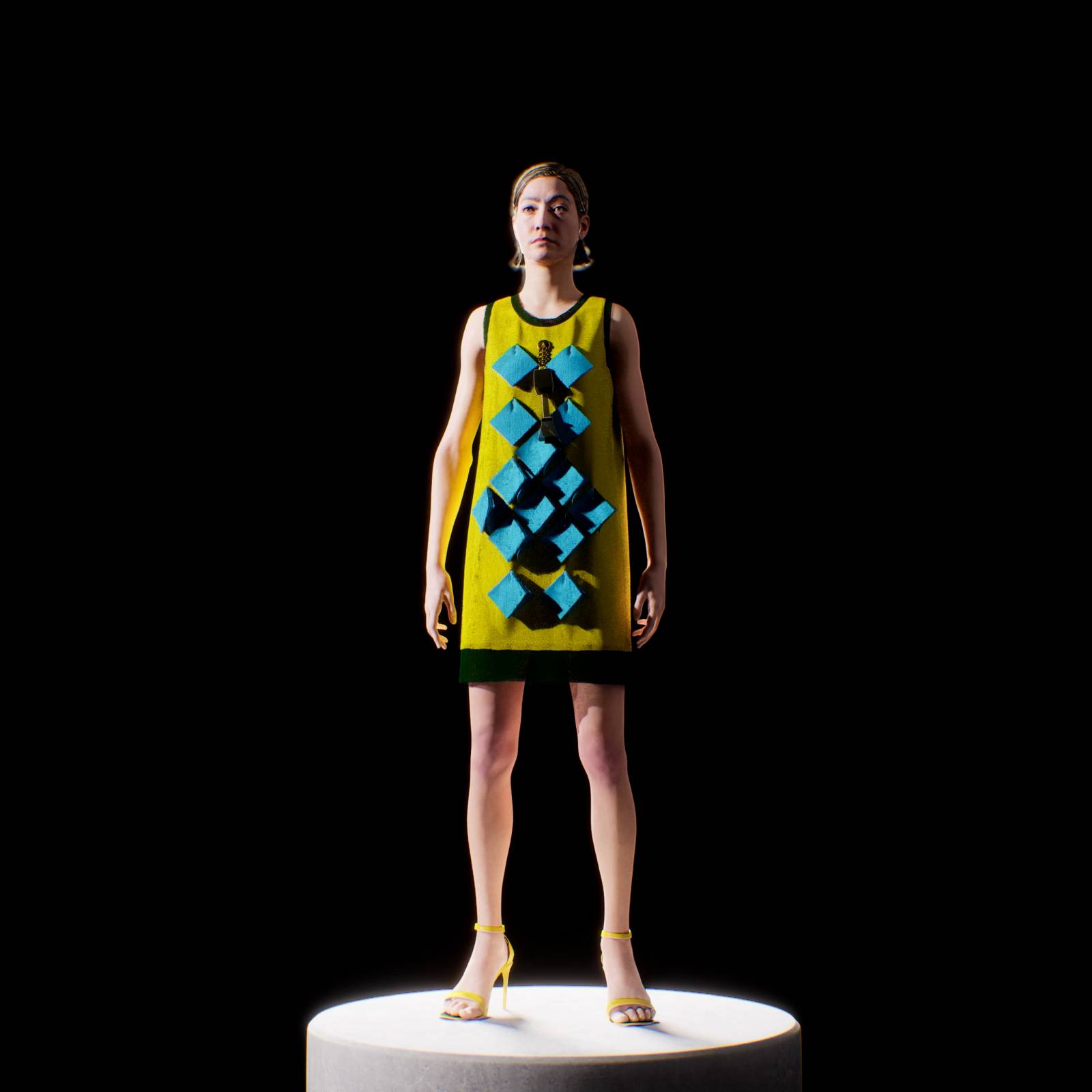 Louise Gray, kolekcja dyplomowa Central Saint Martins MA 2007, Look 6.