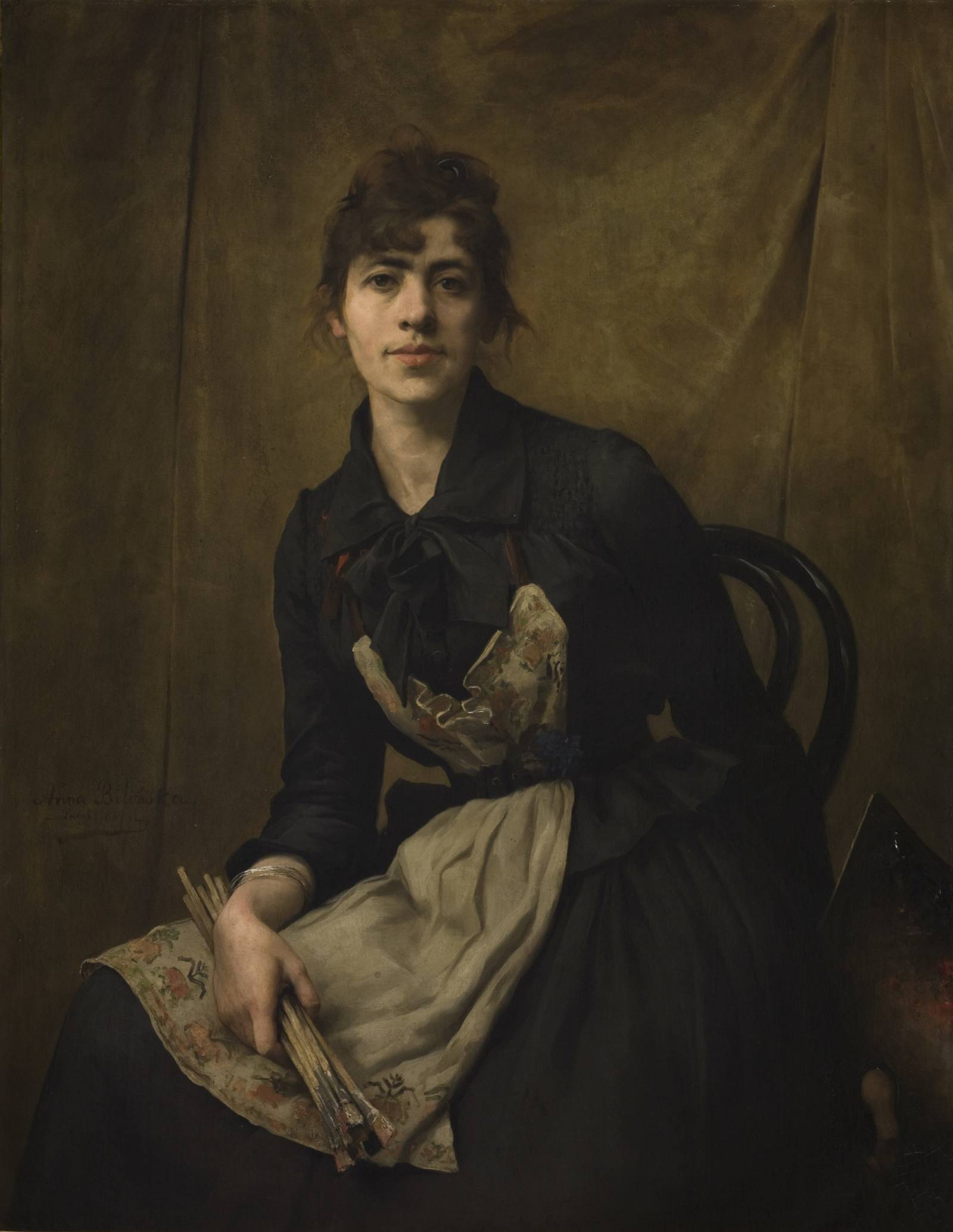 Anna Bilińksa, Autoportret z paletą, 1887 / Fot. materiały prasowe