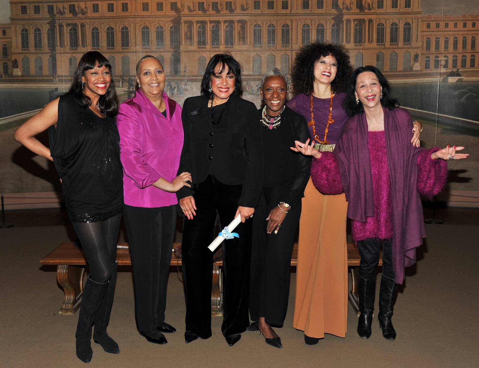Modelki Bitwy o Wersal: Amina Warsuma, Charlene Dash, Norma Jean Darden, Bethann Hardison, Pat Cleveland i China Machado / Fot. Getty Images