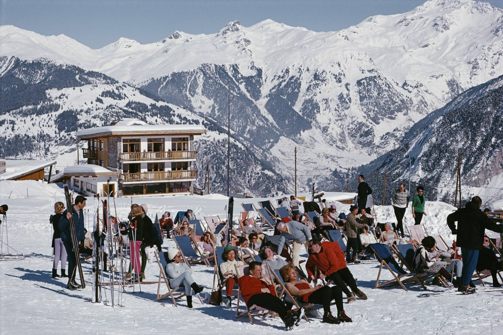 Courchevel w obiektywie Slima Aronsa, 1970 r. / Fot. Getty Images