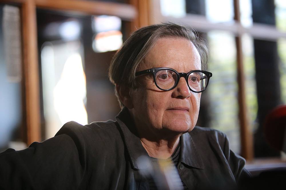 Agnieszka Holland na planie filmu Obywatel Jones