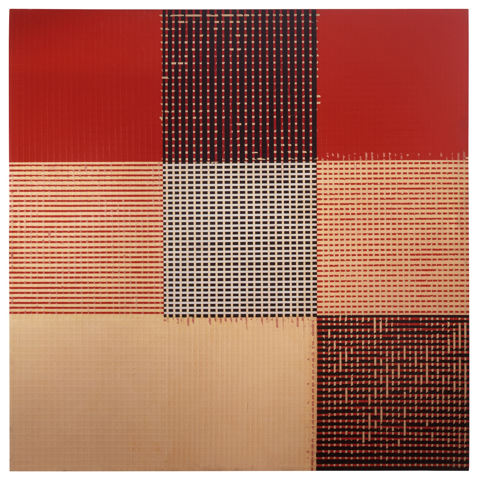Sean Scully, Taped Painting Cream and Black, 1975 (Fot. John Webb © Sean Scully)