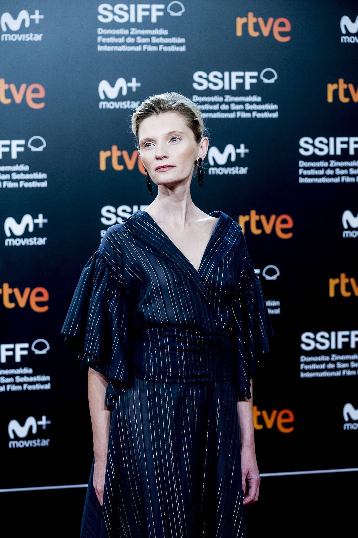 Agata Buzek podczas premiery filmu High Life na Festiwalu Filmowym w San Sebastian