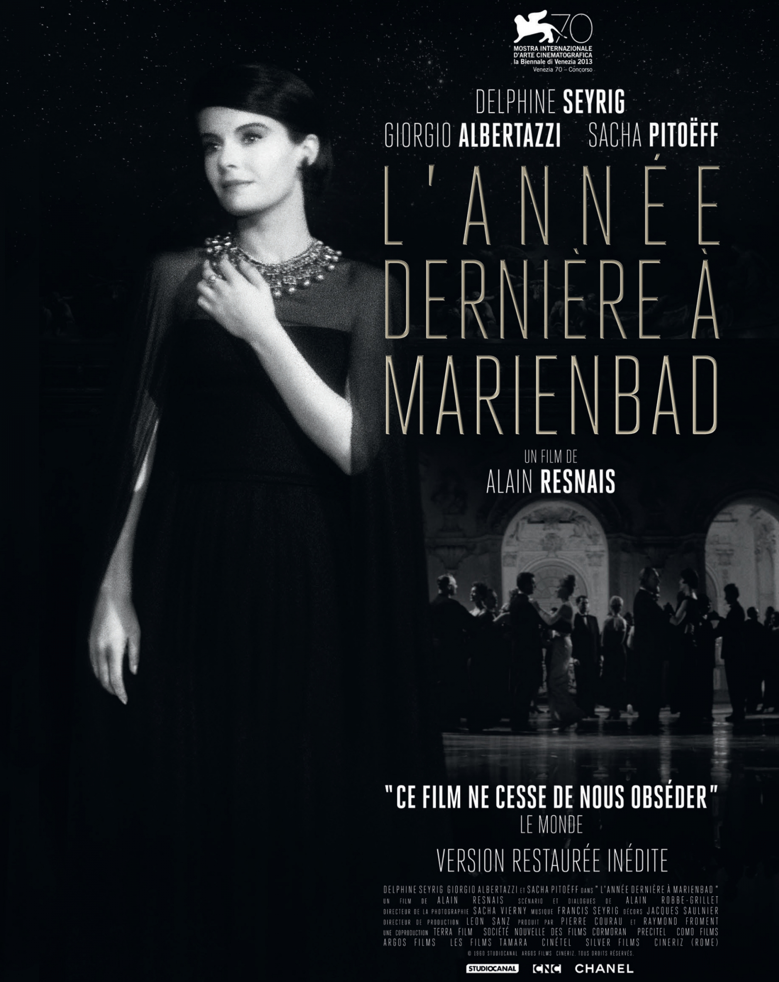 Nowy plakat do filmu „Zeszłego roku w Marienbadzie” (Fot. Materiały prasowe Chanel)