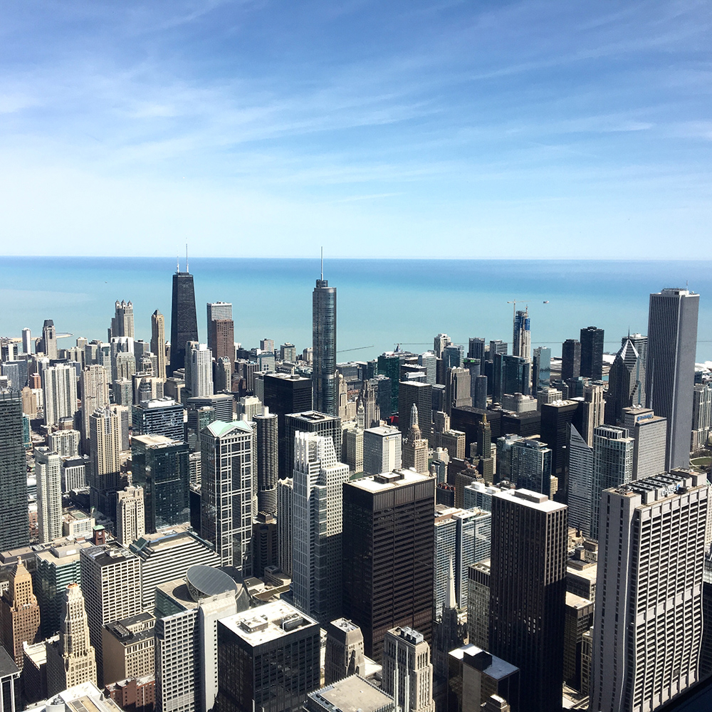 Widok z Willis Tower (Fot. Katarzyna Pietrewicz-Żero)