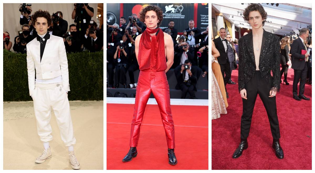 Dekadencki styl współczesnych gwiazd kina: Timothee Chalamet (Fot. Getty Images)