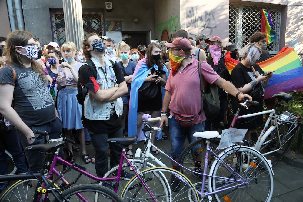 Protest pod KPH (Fot. Jakub Kamiński/East News)