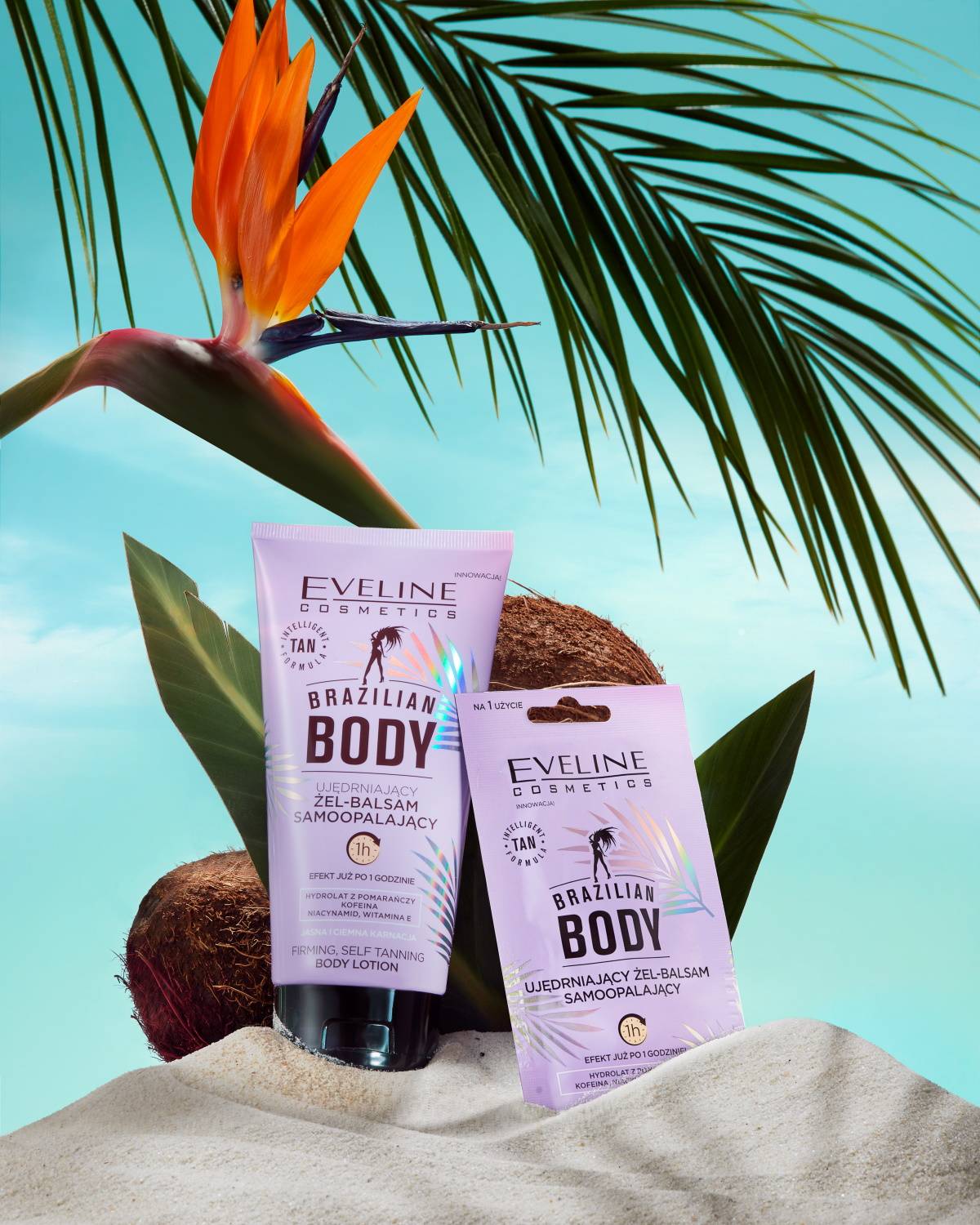 Brazilian Body od Eveline Cosmetics: Krople i balsam do samoopalania. Brazilian Body marki Eveline Cosmetics to samoopalające krople i żel-balsam. Są wygodne w aplikacji, stopniują natężenie opalenizny i nie pozostawiają smug.