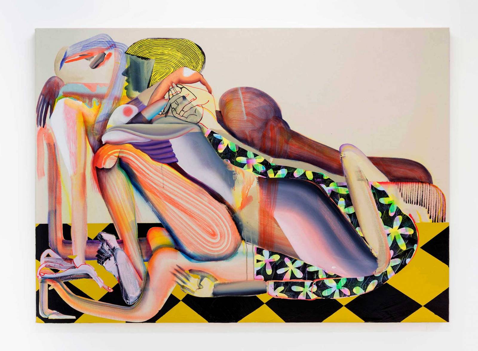 Christina Quarles, „Grounded By Tha Side of Yew” (Fot. Dzięki uprzejmości artystki i galerii Pilar Corrias, Londyn)