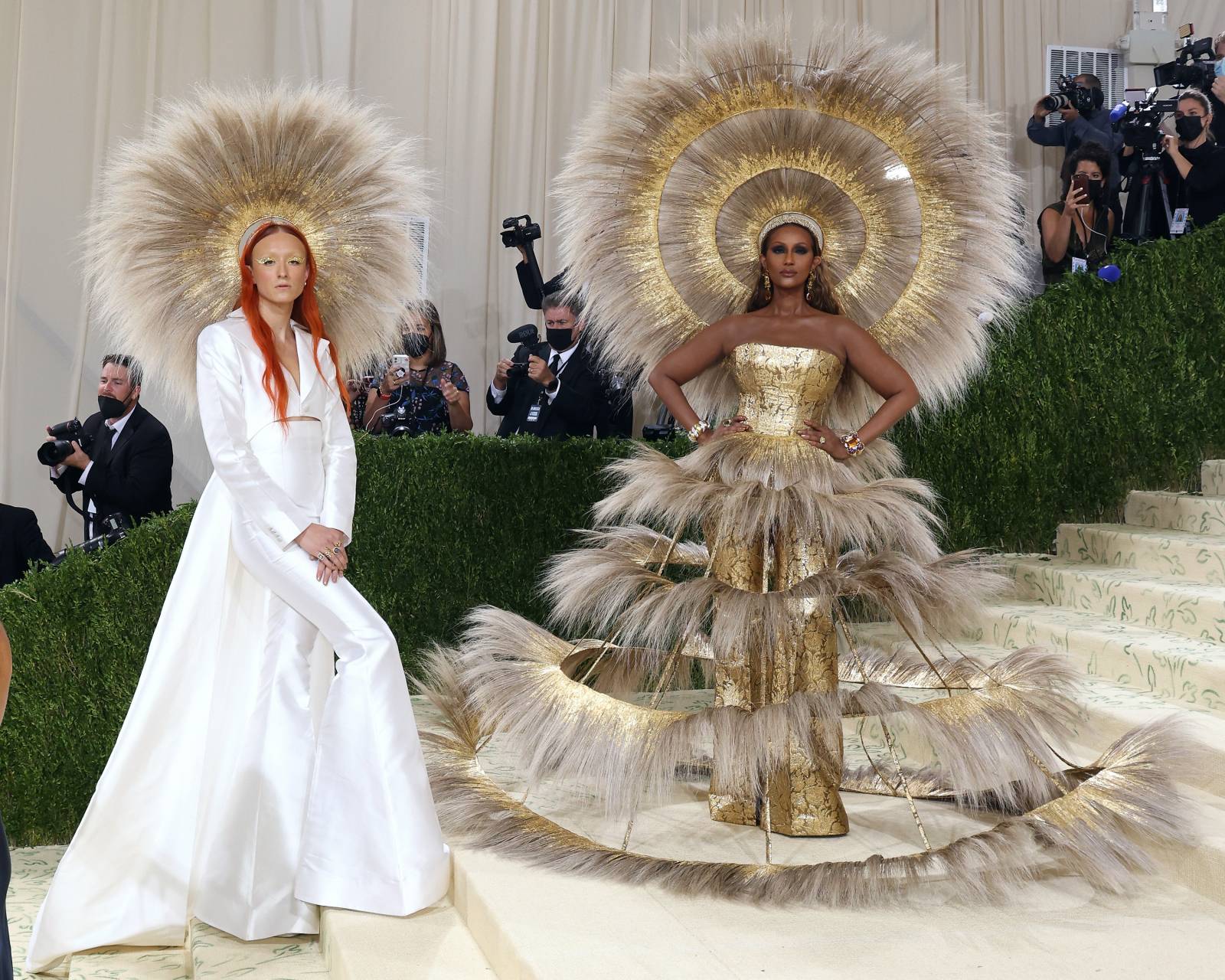 Z Iman na MET Gali 2021 /
(fot. Getty Images)