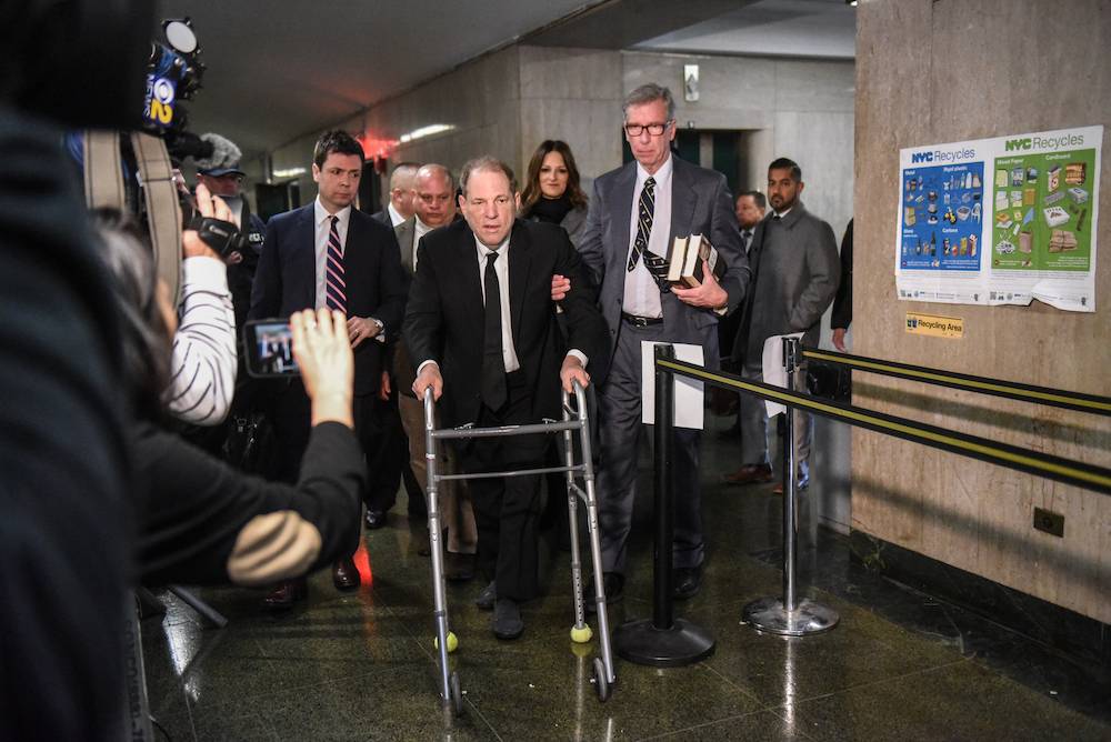 Harvey Weinstein podczas procesu (Fot. Getty Images)