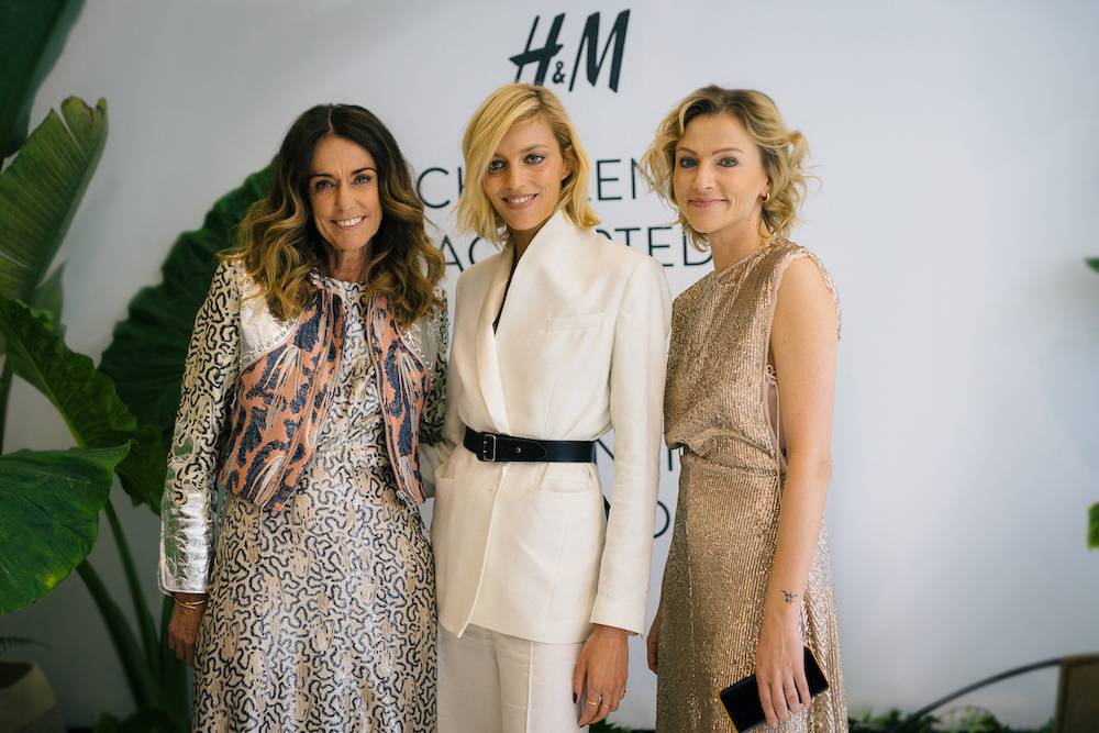 Dominique Fantaccino (H&M Country Manager SME), Anja Rubik oraz Magdalena Domaciuk
(Communication Department SME) (Fot. Grzegorz Pastuszak)